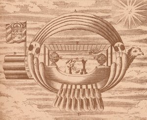 Det flygende skipet, c1709 1919 av Unbekannt