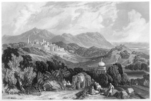 Festningen Nahan i herredømmet Oude, India, c1860 av Unbekannt