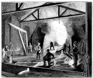 Støperiet eller støpehuset, Butterley Ironworks, Derbyshire, 1844 av Unbekannt