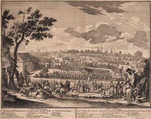 Det frie valget av Augustus II i Wola, utenfor Warszawa, i 1697, 1700 av Unbekannt
