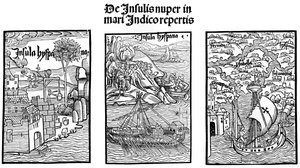 Landingen av Christopher Columbus på Hispaniola, 1901 av Unbekannt