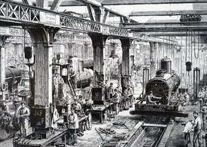 Produksjonsgulvet til Societe Alsacienne de Constructions Mecaniques. av Unbekannt