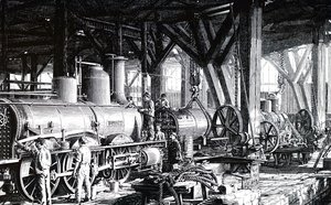 Produksjonsgulvet til Societe Alsacienne de Constructions Mecaniques. av Unbekannt