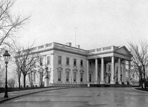 Den nordlige portikken til Det hvite hus, Washington D.C., USA, 1908 av Unbekannt
