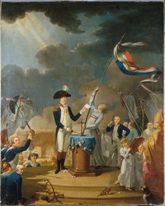 Eden til La Fayette på Federation Festival, 14. juli 1790, 1791. av Unbekannt