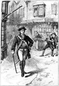 Offiseren og barbergutten, 1700-tallet c1880 av Unbekannt