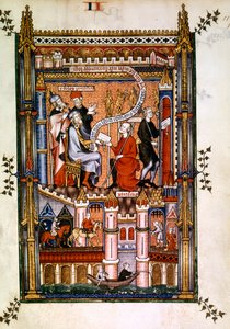 De hedenske prestene i Paris sender sitt budskap til Roma, 1317 av Unbekannt