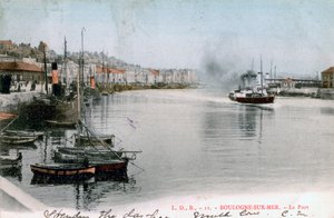 Havnen i Boulogne, Frankrike, 1904 av Unbekannt