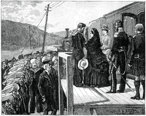 Dronningen overrakte Albert-medaljen til kystvakten George Oatley, sent på 1800-tallet, 1900 av Unbekannt