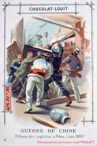 Motstanden til den diplomatiske staben i Peking, Kina, Boxer Rebellion, juni 1900 av Unbekannt