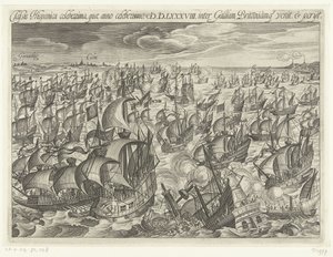 Senkingen av den spanske armadaen i 1588, 1601 av Unbekannt