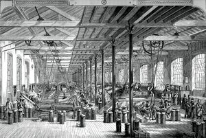 Spinnerommet i Shadwell rope works, c1880 av Unbekannt