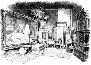 Studioet til Karl von Piloty, c1880-1882 av Unbekannt