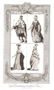 Den daværende kongefamilien Publisert 9. mai 1795 av Alexander Hogg av Unbekannt