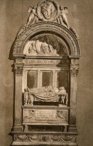 Graven til Leonardo Bruni c1369-1444, basilikaen Santa Croce, Firenze, 1882 av Unbekannt