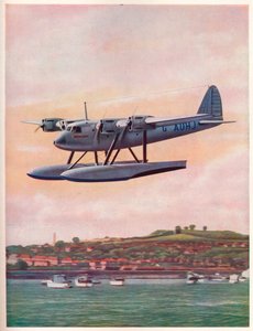 Den øvre komponenten av Short-Mayo Composite Aircraft Mercury, c1929 c1937 av Unbekannt