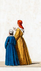 Teaterkostymedesign for Shakespeares skuespill, Henry VIII, 1800-tallet av Unbekannt