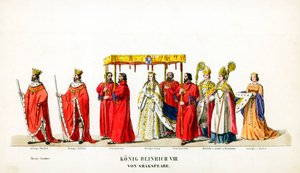Teaterkostymedesign for Shakespeares skuespill, Henry VIII, 1800-tallet av Unbekannt