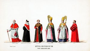 Teaterkostymedesign for Shakespeares skuespill, Henry VIII, 1800-tallet av Unbekannt