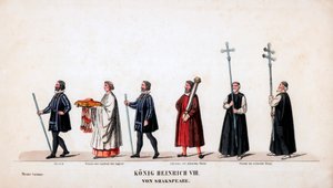 Teaterkostymedesign for Shakespeares skuespill, Henry VIII, 1800-tallet av Unbekannt