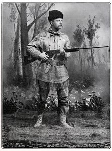 Theodore Roosevelt , amerikansk soldat og politiker, c1898 av Unbekannt
