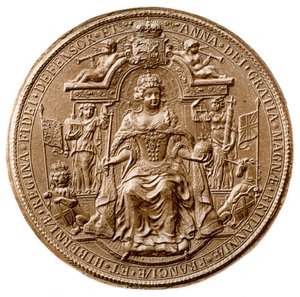 Dronning Annes tredje store segl, forside, 1702-1714 1906 av Unbekannt