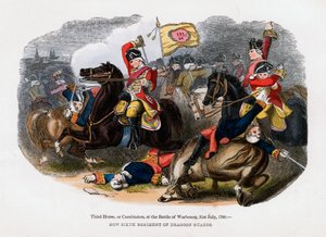 Third Horse, eller Carabiniers, i slaget ved Warburg, 31. juli 1760 av Unbekannt