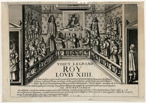 Dette er den gode kongen Ludvig XIV. Konge gir offentlig audiens, 1668. av Unbekannt