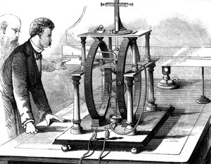 Thomas Edisons forbedrede form for JW Trowbridges elektriske dynamometer, 1879 av Unbekannt