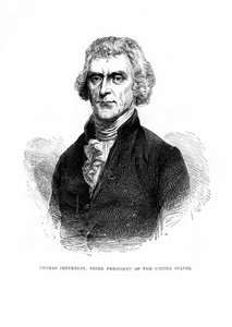 Thomas Jefferson, tredje president i USA, 1872 av Unbekannt
