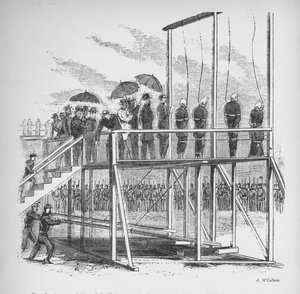 Tre menn og en kvinne hengt for attentatet på Lincoln, c1865, 1938 av Unbekannt