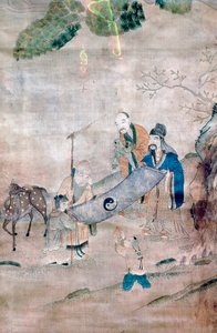 Tre vismenn fra Tai Chi, kinesisk, 1600- eller 1700-tallet av Unbekannt