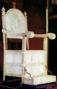 Tsar Ivan den grusommes trone, 1500-tallet av Unbekannt