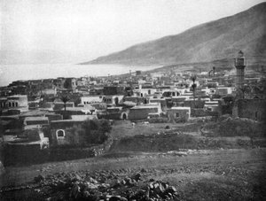 Tiberias og Galileasjøen, 1926 av Unbekannt