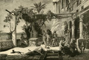 Tiberius på Capri, 1890. av Unbekannt