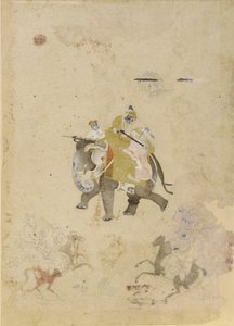 Tigerjakt, 1700-tallet. av Unbekannt
