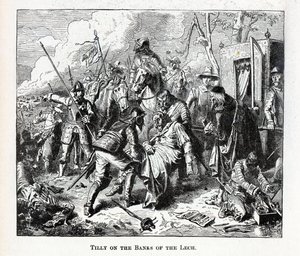 Tilly på bredden av Lech, 1882 av Unbekannt