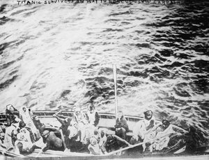 Titanic-overlevende på vei for å redde skipet Carpathia av Unbekannt