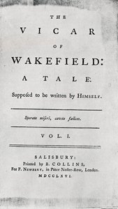 Tittelside til Vicar of Wakefield, 1766 av Unbekannt