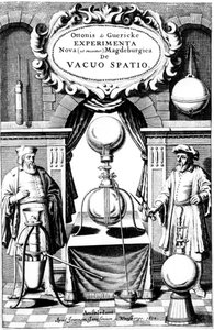 Tittelside til New Experiments, som de kaller Magdeburgica: The Vacuum Space, Amsterdam, 1672 av Unbekannt