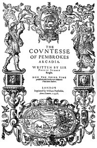Tittelside til grevinnen av Pembrokes Arcadia av Sir Philip Sidney, tredje utgave, 1598 1893 av Unbekannt