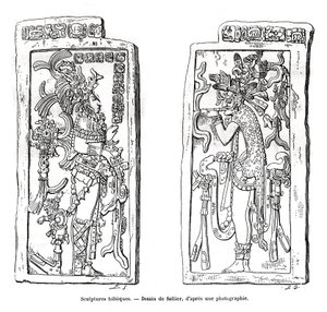 Toltec-skulpturer, Mexico, 1800-tallet av Unbekannt