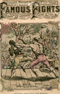 Tom Cribbs andre kamp med Molineaux, 1811 sent på 1800- eller begynnelsen av 1900-tallet av Unbekannt
