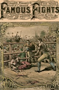 Tom Springs andre kamp med Jack Langan, 1824 sent på 1800- eller tidlig på 1900-tallet av Unbekannt