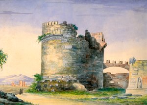 Graven til Caecilia Metella, Roma, Italia av Unbekannt