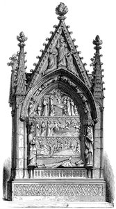 Graven til Dagobert I 603-689, merovingerkonge, Basilisque Saint-Denis, 1849 av Unbekannt