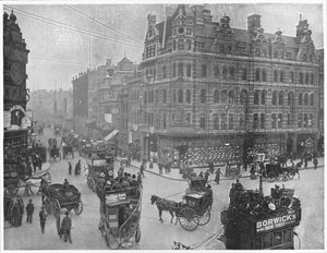 Tottenham Court Road hjørne, London, c1903 1903 av Unbekannt