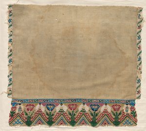 Håndkleende med perlekanter, tidlig på 1800-tallet. av Unbekannt