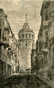 Galata-tårnet, Konstantinopel, 1890. av Unbekannt