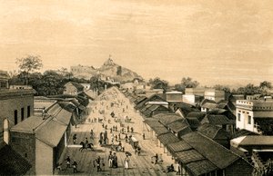 Byen og fortet Trichinopoly, India, 1847 av Unbekannt